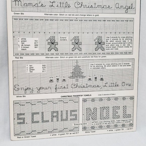 A Charles Craft Christmas Cross Stitch Leaflet Country Pat Waters 1987 Tree - Picture 3 of 4